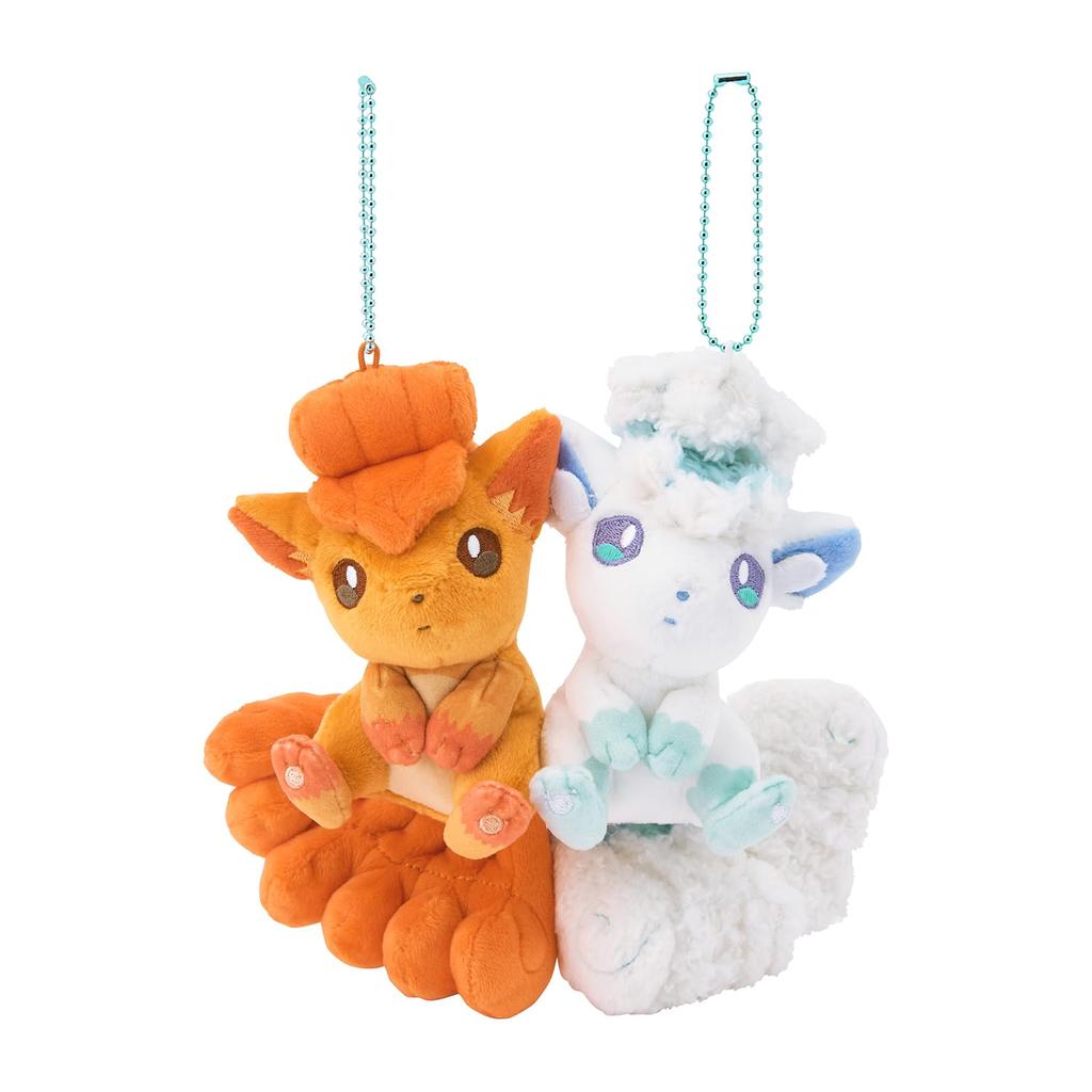 Pokemon Center Original Pair Mascots That Stick Together with Magnets Vulpix Alolan Vulpix &