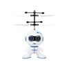 Mini Induction Flying Robot 2CH Gyro Helicopter Drone Kids Christmas Gift Toy