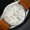 VINTAGE SEIKO AUTOMATIC 6309A REFURBISHED JAPAN MENS SILVER DIAL WATCH A701691-5 R206c-a701691