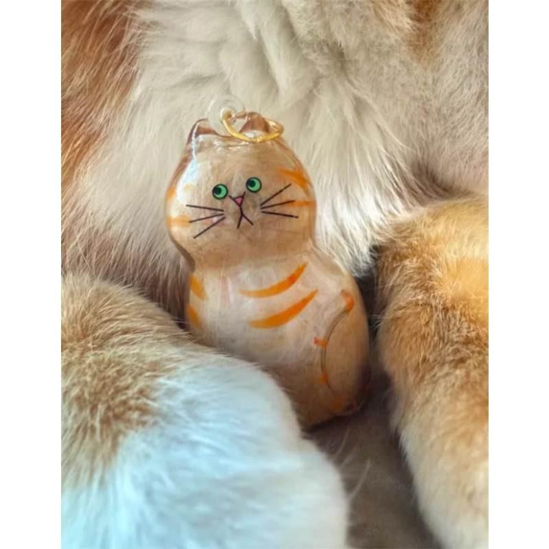 Брелок-капсула для хранения кошачьей шерсти из акрила для коллекционеров, в подарок и для украшения вечеринок