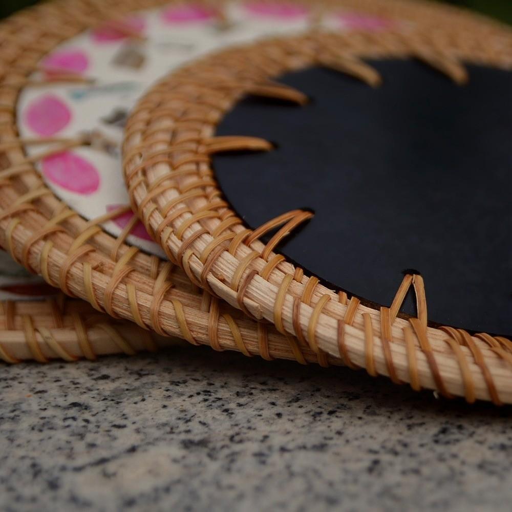 Round Teapot Mats Woven Texture Heat Insulation Pad Tea Ceremony Shell Mats Restaurant