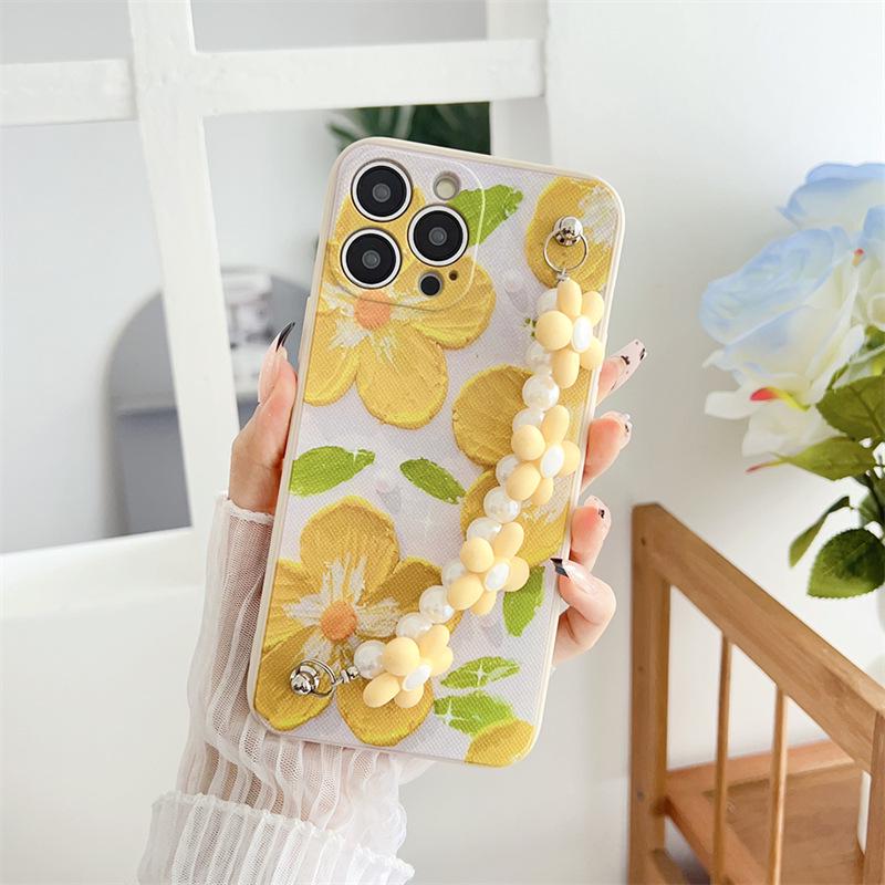 Чехол-цепочка с цветами для женщин для Infinix Hot 50/40 Pro & 20S