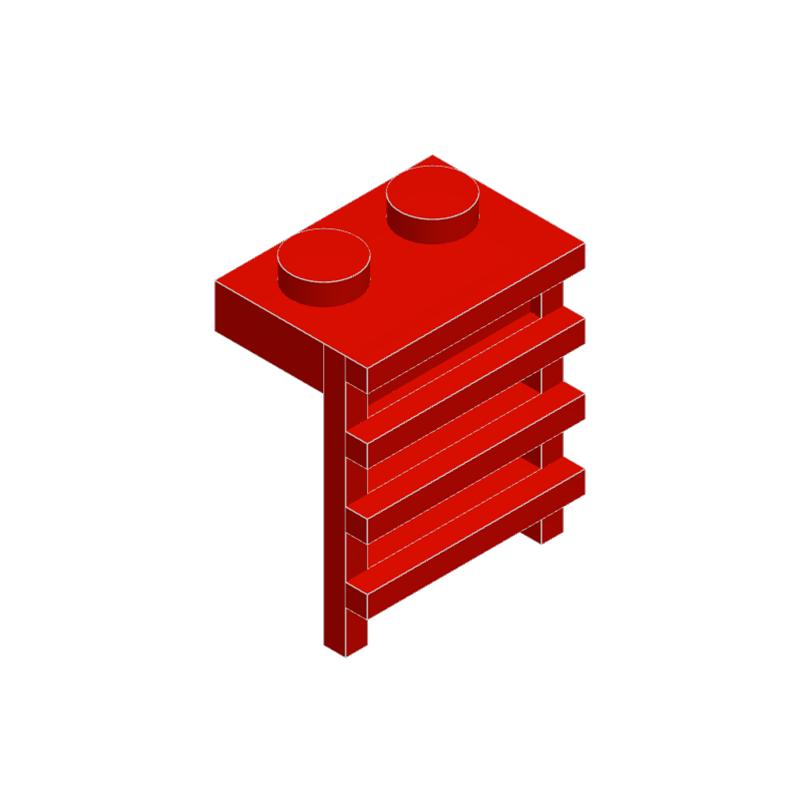 10 шт. 4175 Полоски для решетки Строительный блок Moc Цветная лестница Аксессуары Совместимы с Кирпичами Детская игрушка Подарочная коробка
