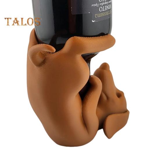 Такса держатель для бутылки вина PLA собака фигурка пивная бутылка дисплей стенд органайзер стойка для дома кухня бар обеденный стол украшение рабочего стола