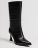 Ankle Boots On Stiletto Heels Berkonty 3850100 36 Black Leather