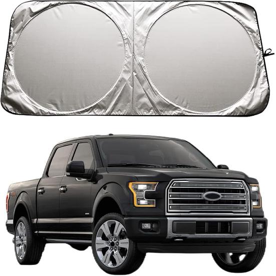 Windshield Sun Shade for Ford F150 F-150 F250 F350 1996-2024 2025 2026 | for Expedition 1997-2026 Raptor Lariat King Ranch Platinum XL XLT