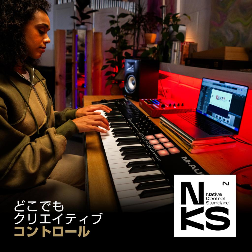 USB MIDI Keyboard 61 Native Instruments Sound Package Smart Chord Scale and Extensive Music Production Software Oxygen 61 MKV M-Audio Controller,