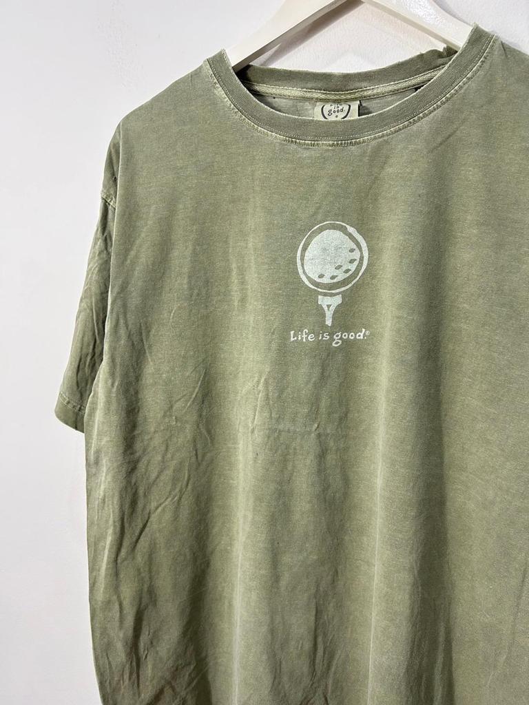 2000s Golf Life is good Saying tshirt size L