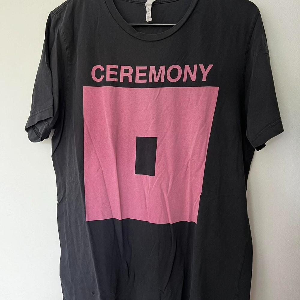 Винтажная футболка с принтом Ceremony Band Унисекс Хлопок Размер от S до 5XL IM0501 Унисекс Футболка