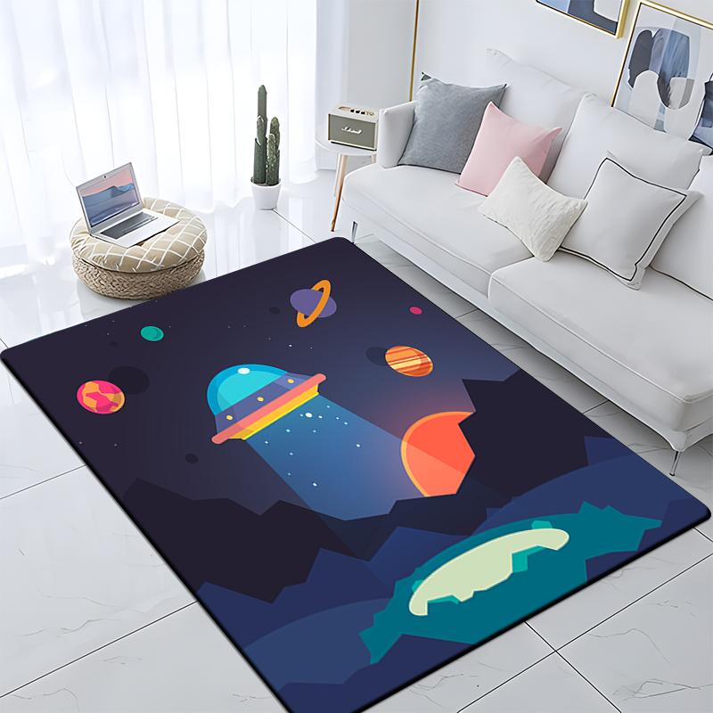 Декоративный ковер с рисунком астронавта для детской комнаты, подушка для кемпинга, игровой коврик Aera, коврик для пола, ковер для игровой зоны, коврики для пола