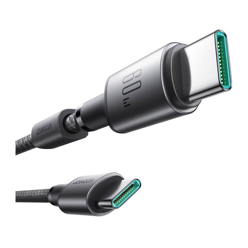 Kabel Usb-C - Usb-C Joyroom S-A50, 60W, 1,2M Szary