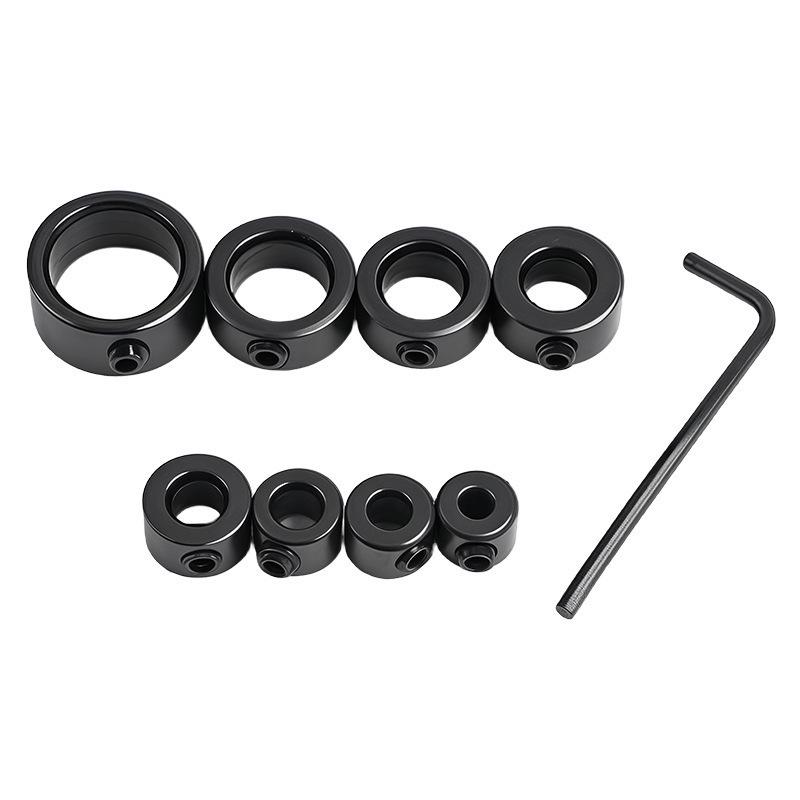 Регулируемое кольцо-ограничитель и ключ для позиционирования сверла по дереву