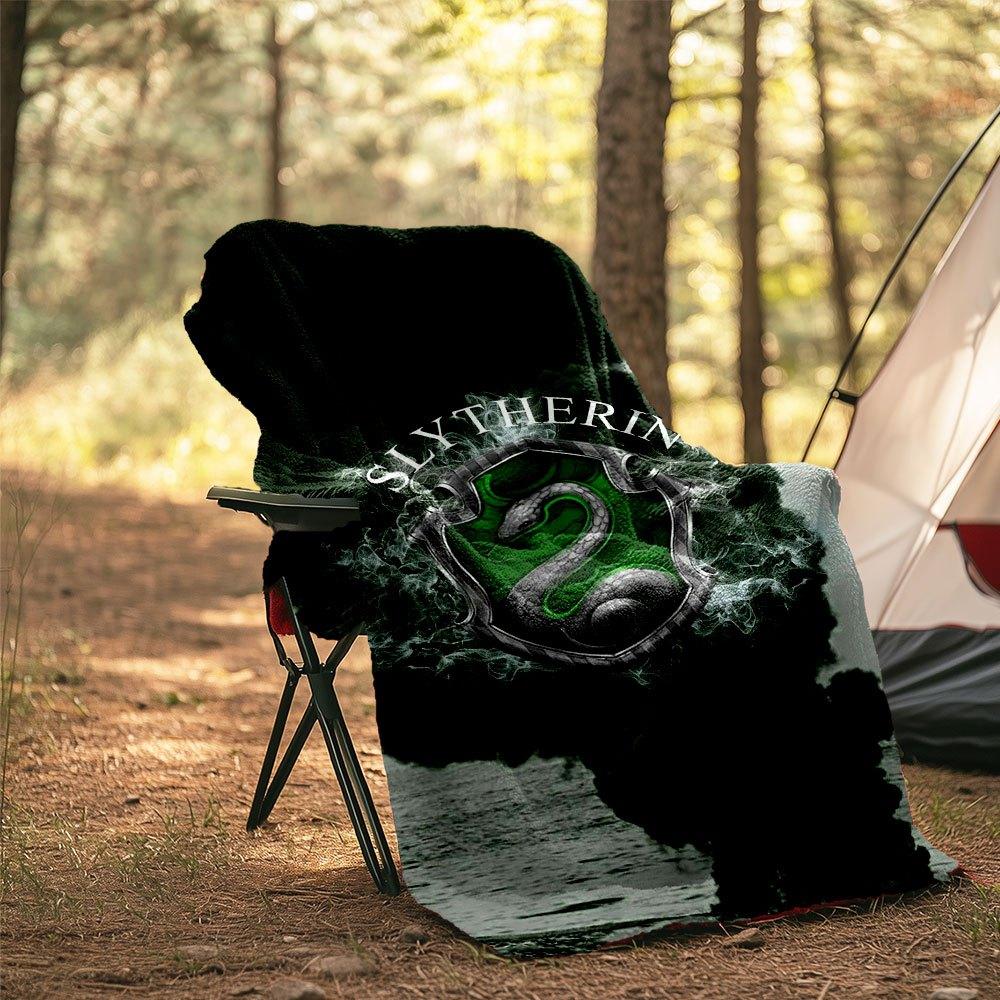 Slytherin Crest Outdoor Blanket Soft Cozy And Lightweight For All Seasons Perfect For Travel Camping Picnics Sofa Office Bed Living Room And Ideal