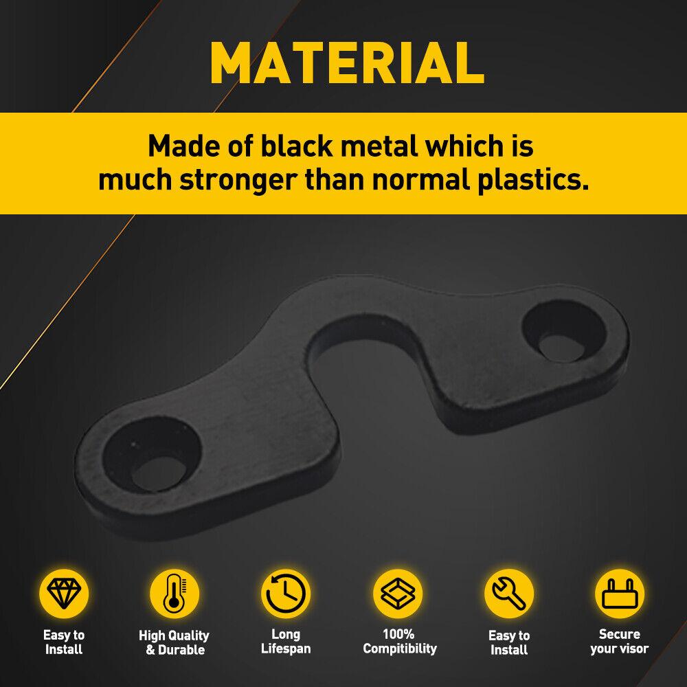 2Pcs For 18-22 Jeep Wrangler JK JL Gladiator JT Sun Visor Clip with Screws Black