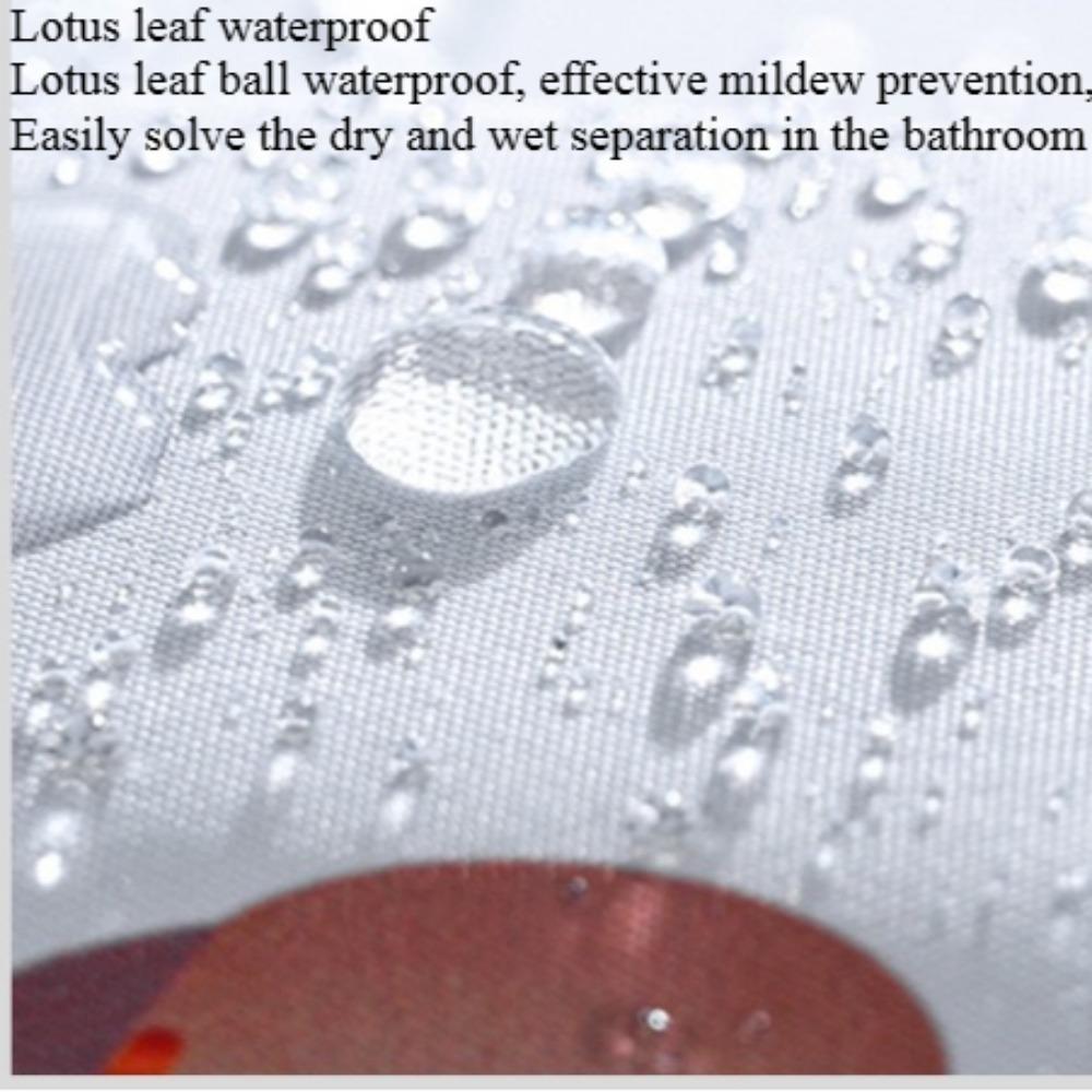 Водонепроницаемая и устойчивая к плесени занавеска для душа для ванной комнаты, разделение сухого и влажного воздуха, затемнение и теплая занавеска для душа, комплект из четырех предметов