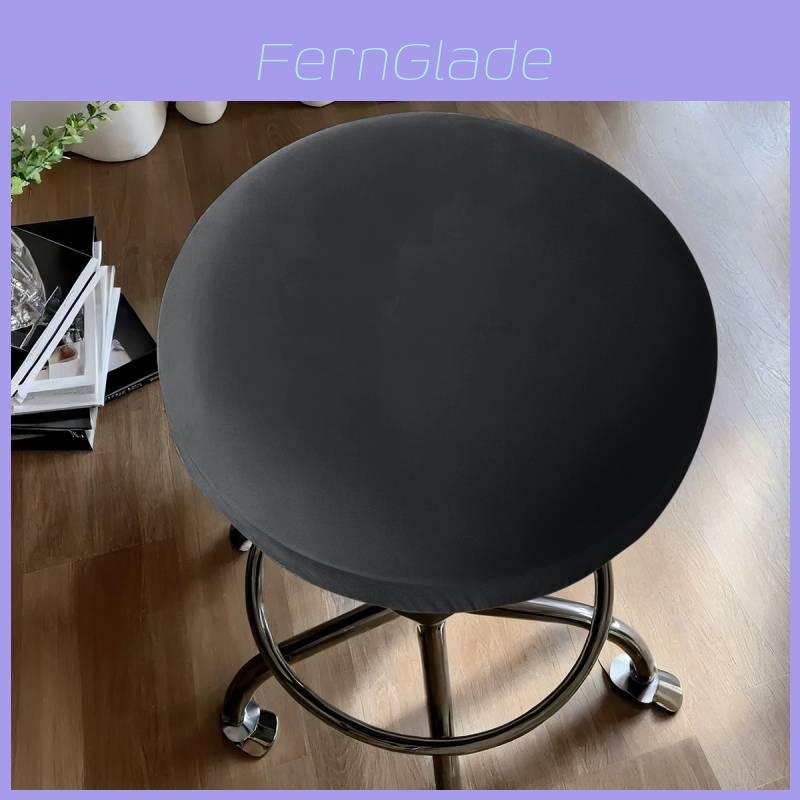 Modern Polyester Waterproof Round Stool Cover For Home Bar And Kitchen Decor