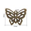 100 шт./лот Бабочки Маленькие Шармы Подвески для Ожерелий Filigree Обмотки Соединители для Сережек Для DIY Изготовления Ювелирных Изделий Аксессуары