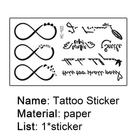 Tattoo Stickers Waterproof Durable Paper Temporary Tattoo Stickers for Party