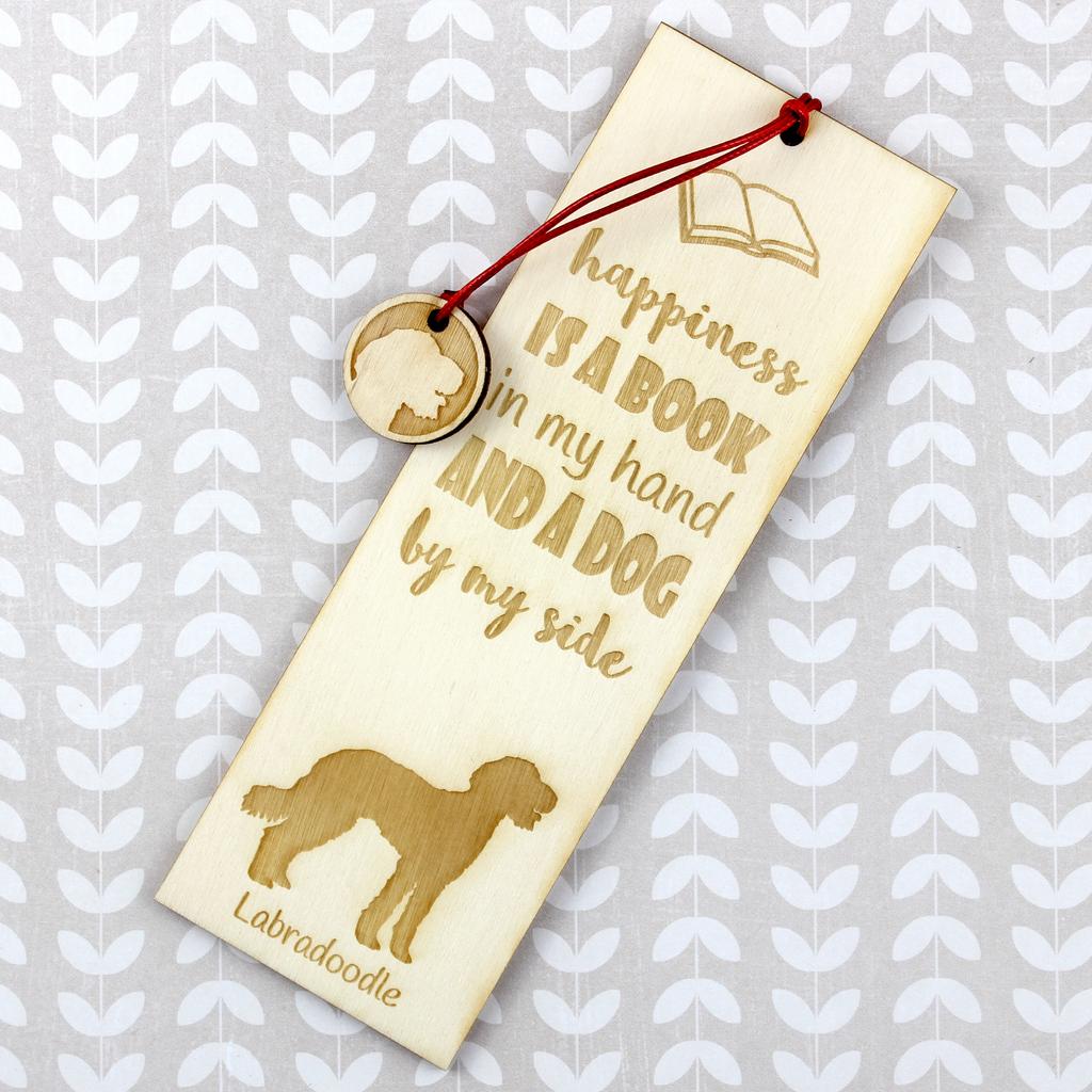 Labradoodle – Dog bookmark, personalized bookmark – Design 01 | Art-Dog