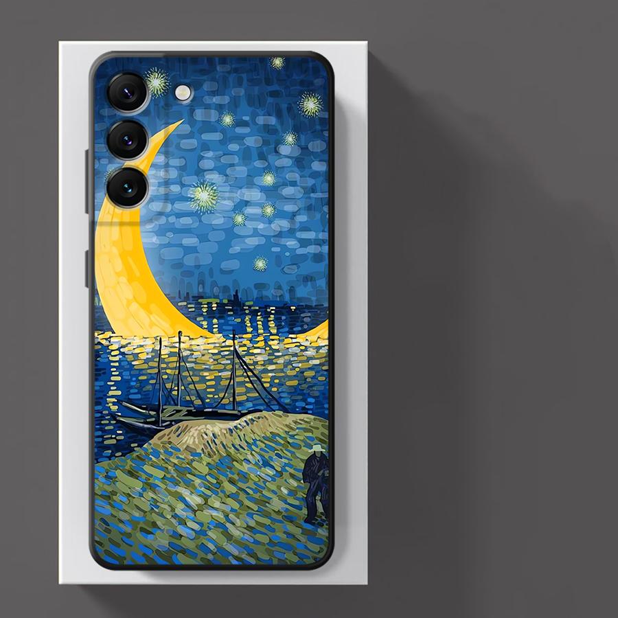 Чехол для телефона Funda для Xiaomi Redmi Note 7 8 10 12 Pro 9 11 11s 12s 13 Pro Plus 14 10S 9S Ван Гог Звездная ночь