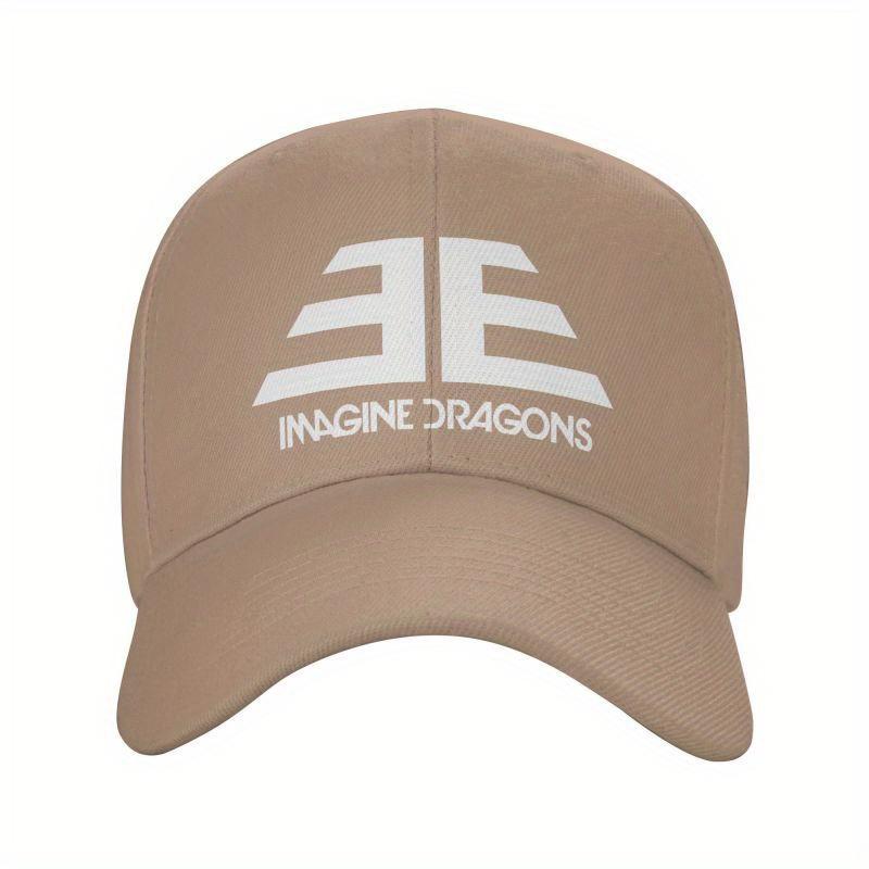 Imagine Dragons Unisexs lightweight baseball cap breathable polyester black with white logo perfect for outdoor activities