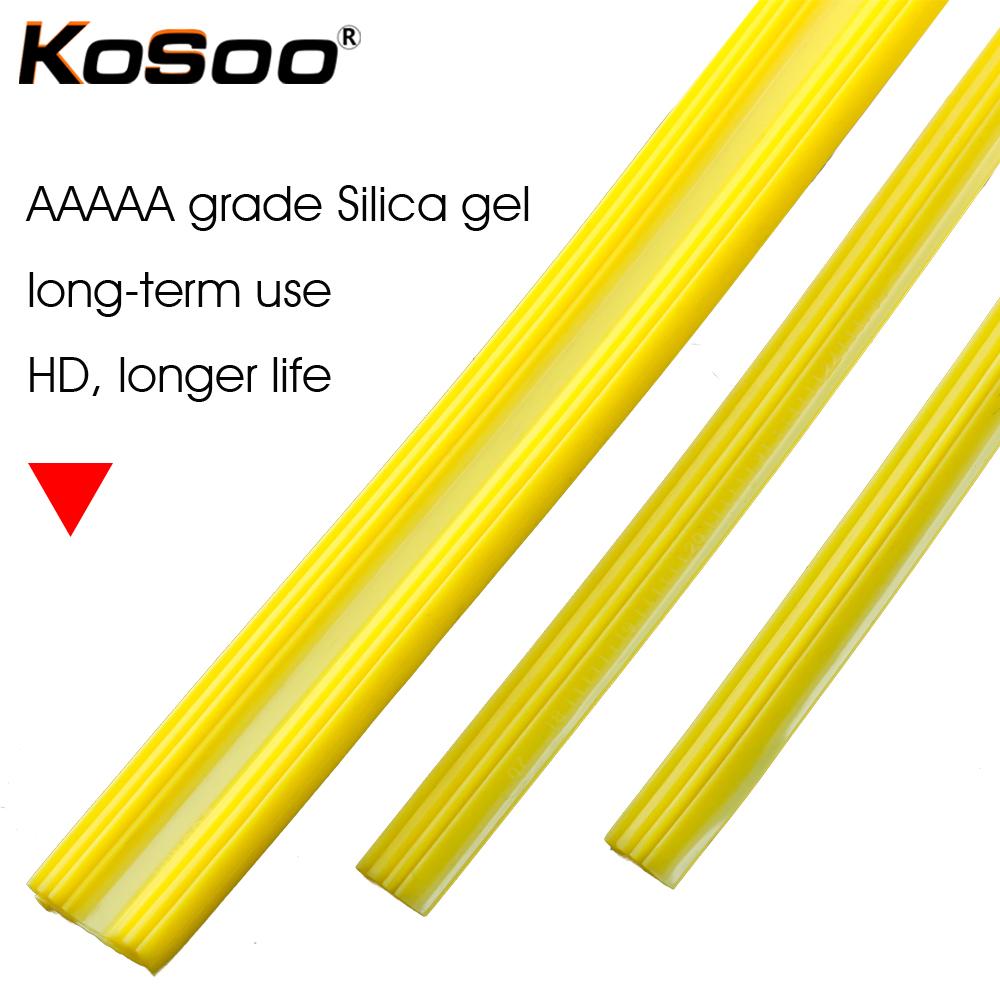 2pcs Car Wiper Blade Silica gel Silicon Refill Strips for Frameless Wipers 6mm 12"14"16"17"18"19"20"21"22"24"26"27"28"30"32" Wipers Blades 3