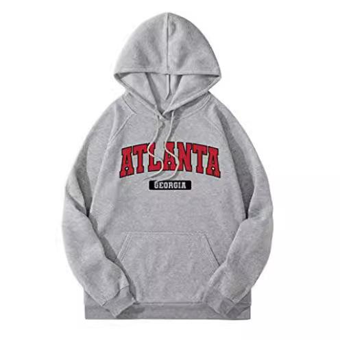 Men's hooded sweatshirt with hip-hop elements for autumn and winter, Milanese letter print, unisex fashion, gothic casual style.