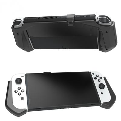 Чехол Switch OLED с противоскользящей накладкой для игровой консоли Чехол для ручки Аксессуары Поддержка игровой консоли Поддержка удобной ручки Контроллер Белый ABS Хост