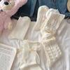 1 Pair Lolita Socks Bow Middle Tube Preppy Style Princess Socks Jk Streetwear
