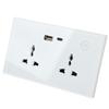 Smart Wall Outlet 2.4G WiFi Touch Light   Voice Control Smart Plug with USB and TYPE C   Port For   95‑250V