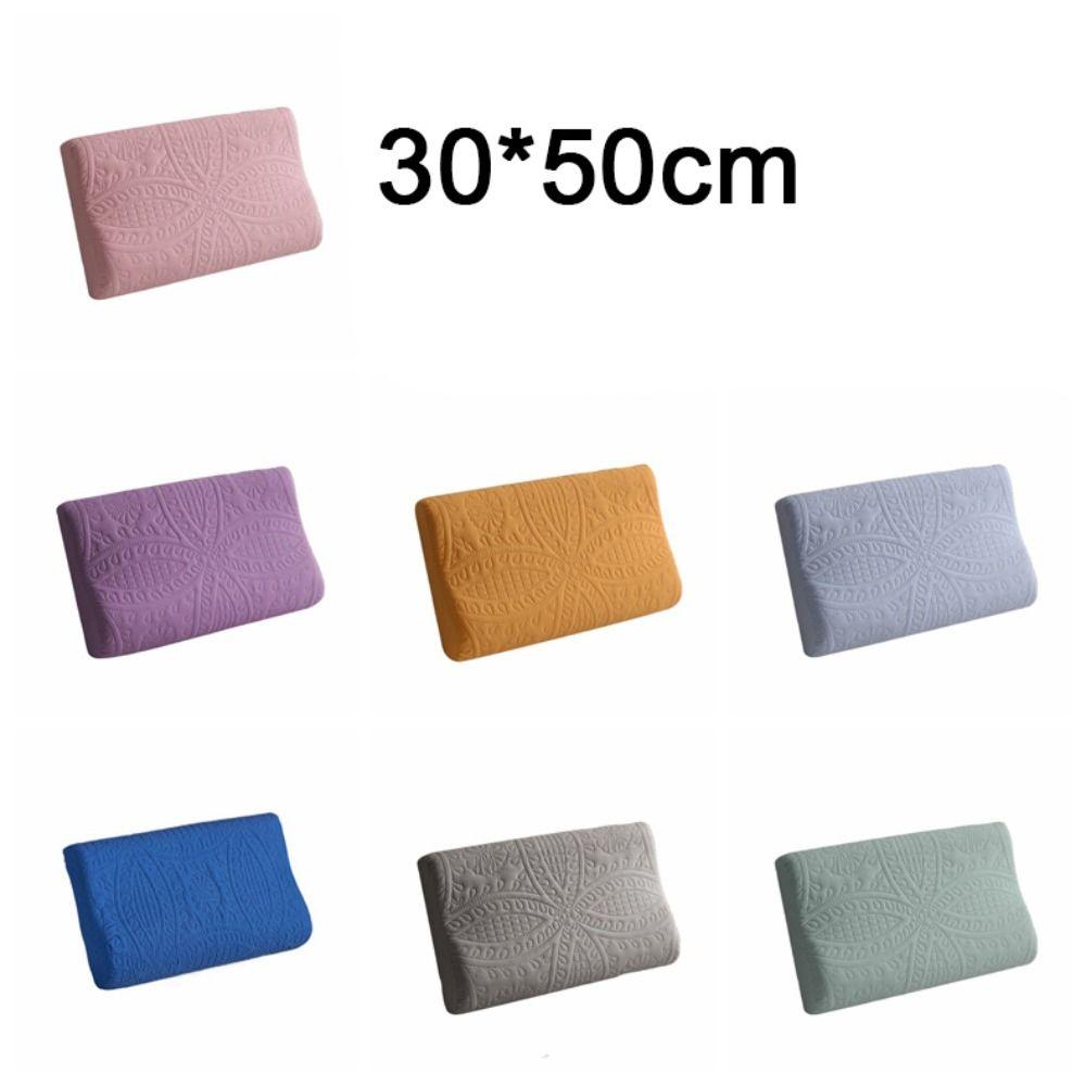 Soft Latex Pillowcase Waterproof Pillow Cover Comfortable Foam Pillow Case Household