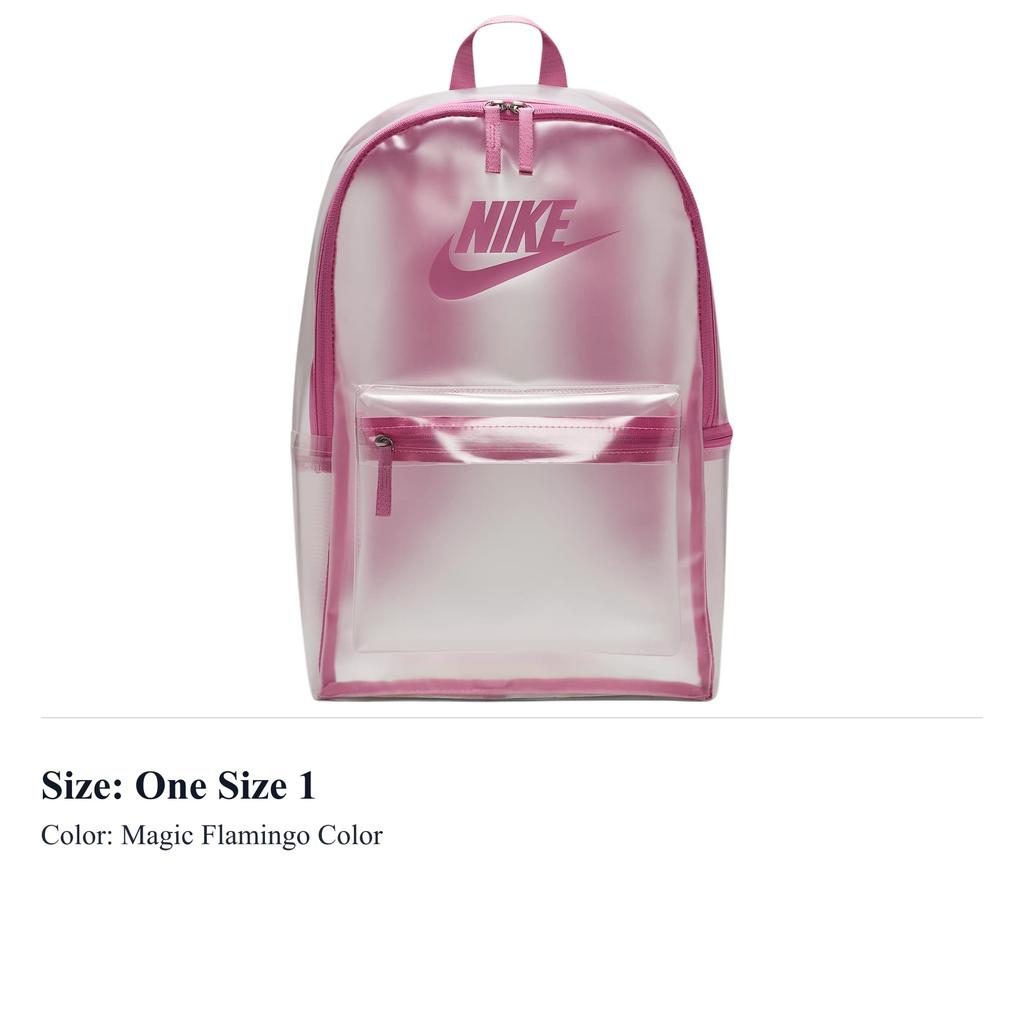 Nike Рюкзак Heritage из термопластичного полиуретана, обычный, цвет Magic Flamingo HV8920-906