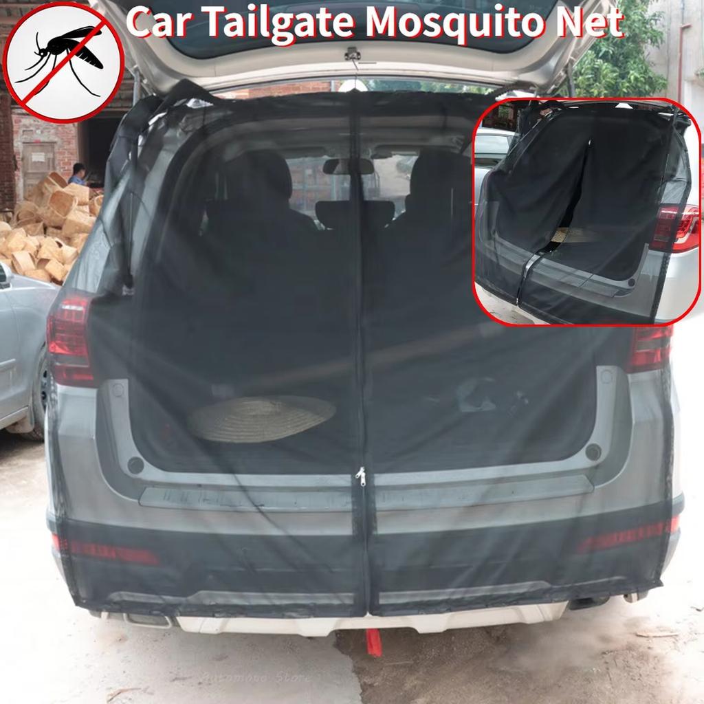 Magnetic trunk mesh breathable, mosquito resistant, environmentally friendly mesh curtains SUV  mosquito net RV Summer