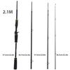 Fishing Rod Baitcasting Fishing Pole Protable Ultra- Lightweight for Big Fish  Freshwater Saltwater
