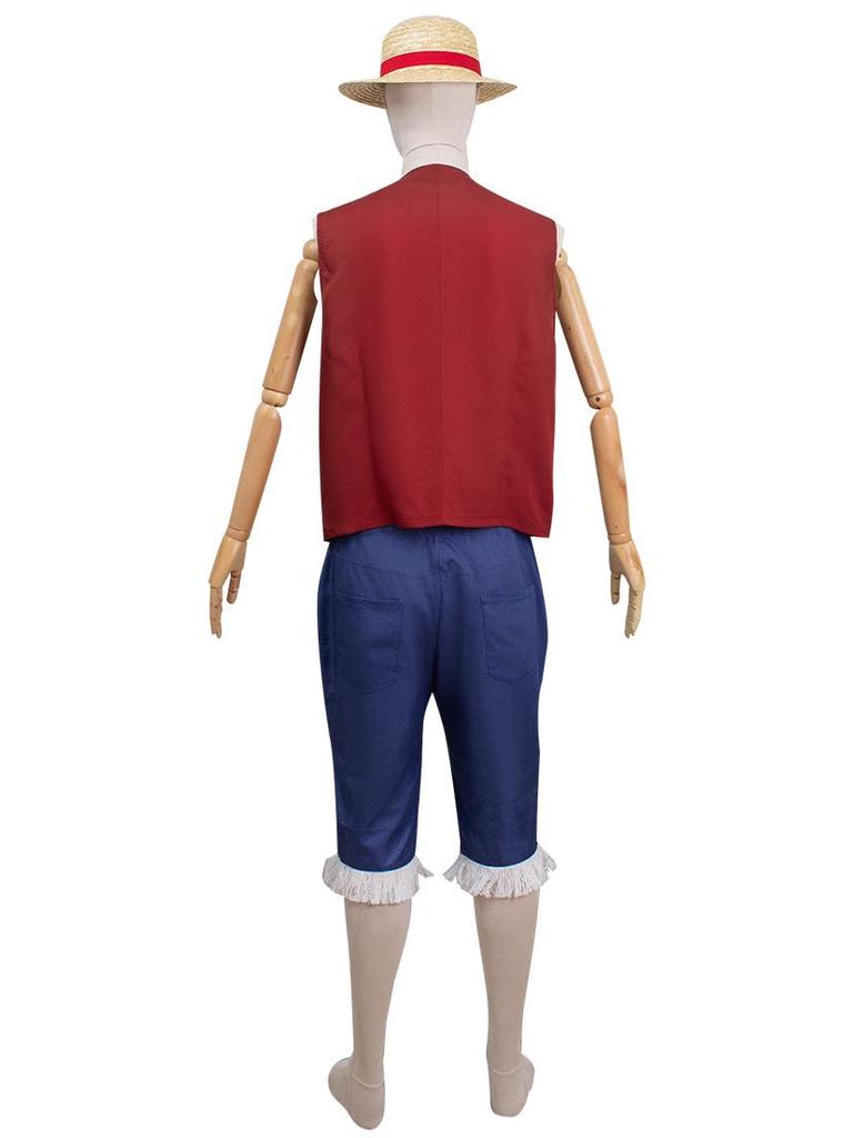 Костюм для косплея One Piece Luffy Live-Action для взрослых и детей