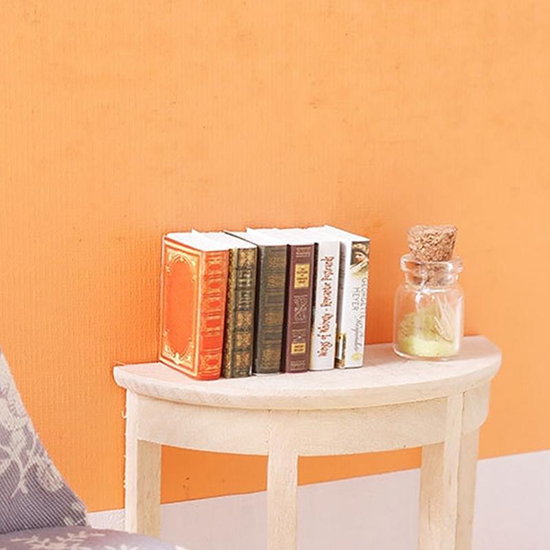 6шт 1:12 Миниатюрная книга для кукольного домика, комиксы, маленькие книги, мини-модель, детские игрушки для ролевых игр, аксессуары для кукольного дома