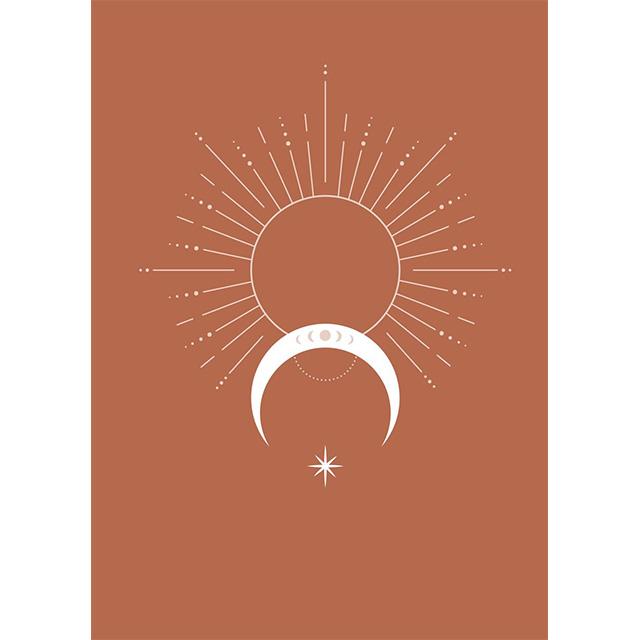 Абстрактная Бохо Небесная Коллекция Принты Постер Холст Картина Современное Настенное Искусство Картина Для Гостиной Спальни Домашнее Украшение