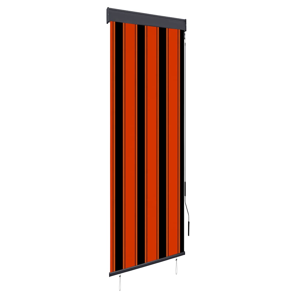 Outdoor Roller Blind 60 x 250 cm Orange and Brown