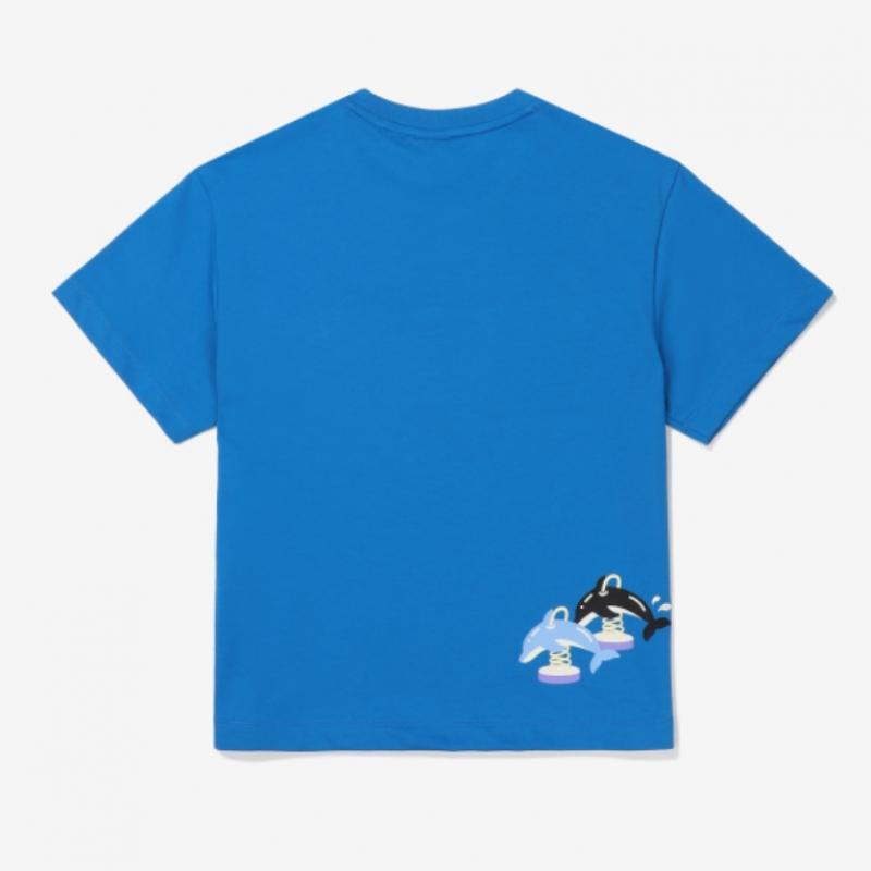 [fila Kids] Summer Play Incision T shirT  Fk2rsf2g02x Bue  q0zFk2rsf2g02xBue