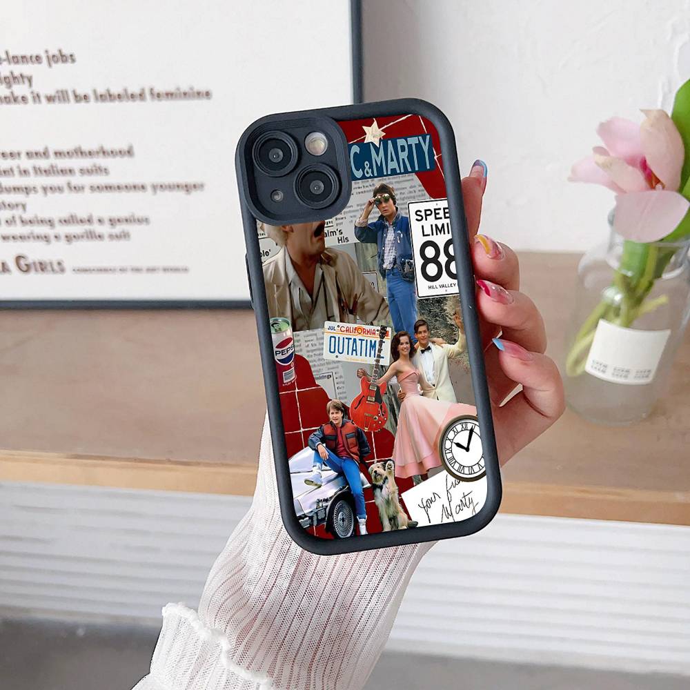 Чехол для телефона «Назад в будущее» B-Back To The F-Future Для IPhone 17 16 15 14 13 12 11 Pro Max 16E Plus INS Мягкий чехол