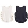 Fashion Style 2024 Summer New Women's Clothing Stylish Easiest for Match Side Button Knitting Vest 9598133