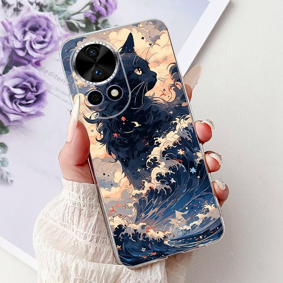 Чехол для Huawei Nova 13 Nova12 BLK-AL00 Новый Роскошный Расписной Чехол Мягкий Силиконовый Чехол для Телефона Для Huawei Nova 12 Pro Nova13 Pro Сумки