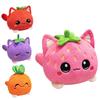 Fruit Cat Plushie Strawberry Cat Stuffed Animal With Pp Cotton Filling For Kids Play