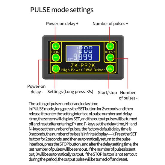 Мощный ШИМ-регулятор скорости двигателя с двойной кнопкой выбора режима «Пуск/Стоп» Импульсный драйвер ШИМ с регулируемой частотой для завода