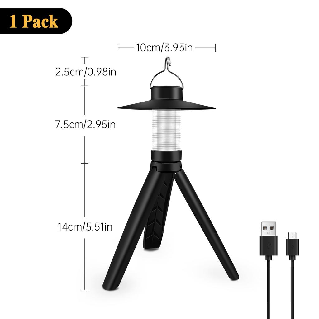 Hanging Tent Light USB Charging 4 Lighting Modes LED Emergency Lamp High Brightness with Tripod Magnetic Camping Lantern