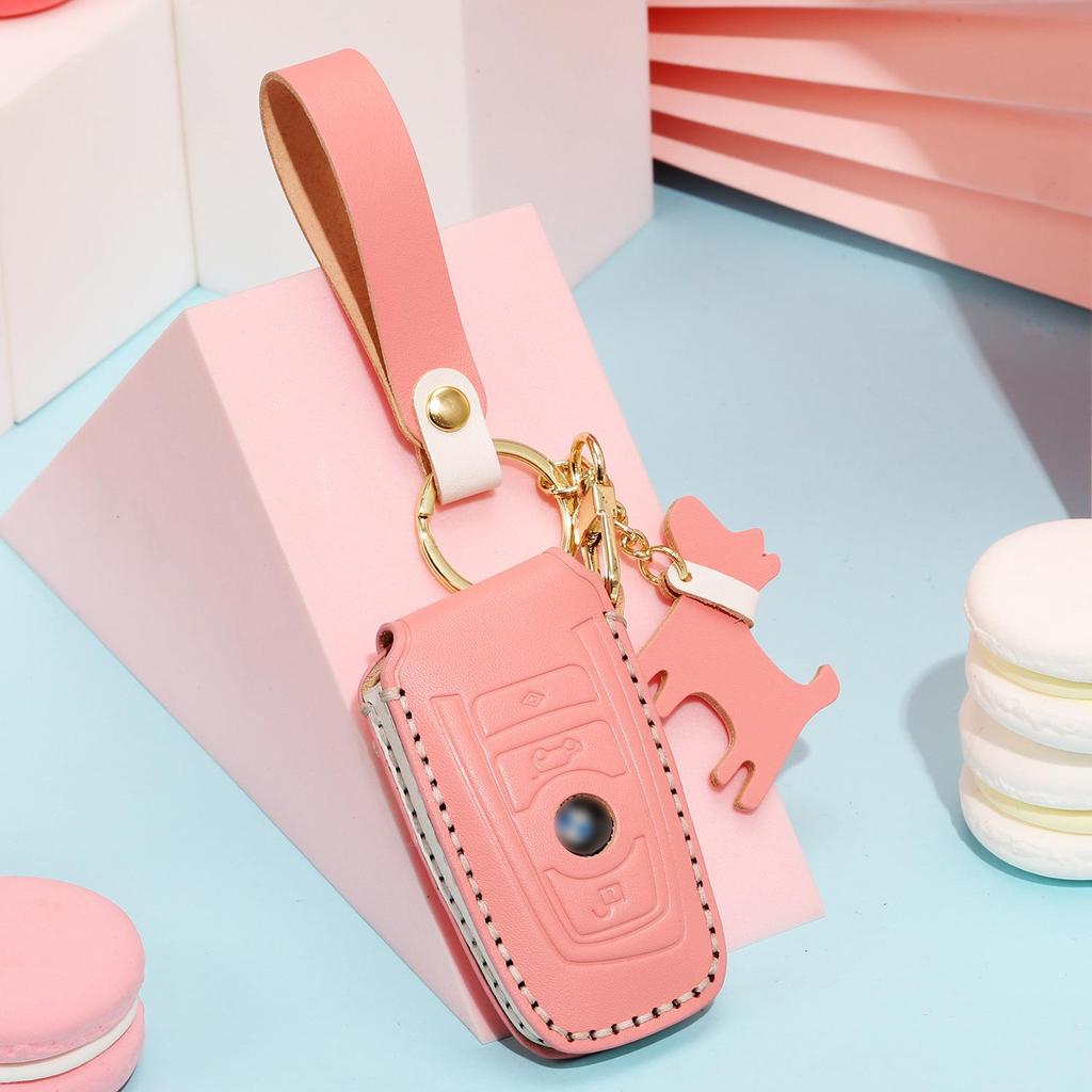 Чехол для ключа и цепочка BMW для 1, 3, 5, 7 серии, X1, X3, X5 - 1 шт.