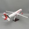Air India Airlines Model 47cm Airbus 1/80 Scale Airplane A320 NEO Light and Wheel Landing Gear Diecast Resin Plane Model Gifts