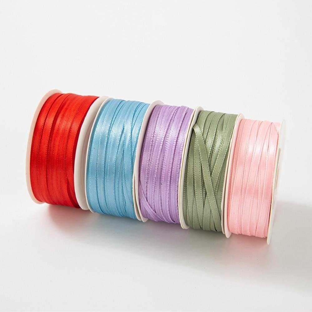 50 ярдов/рулон Тонкая лента Двусторонняя Лента для упаковки цветов Веревка-лента Упаковка подарков