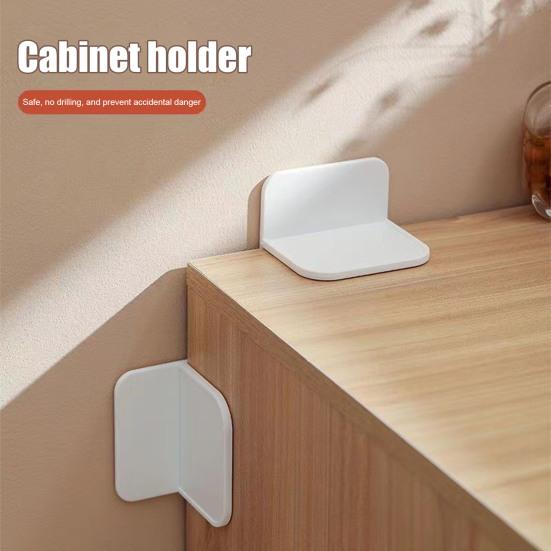 5 шт. Фиксатор мебели от опрокидывания, клейкий, без сверления, защита от детей, предотвращение падения, стабилизатор шкафа, книжного шкафа, комода, крепежные инструменты