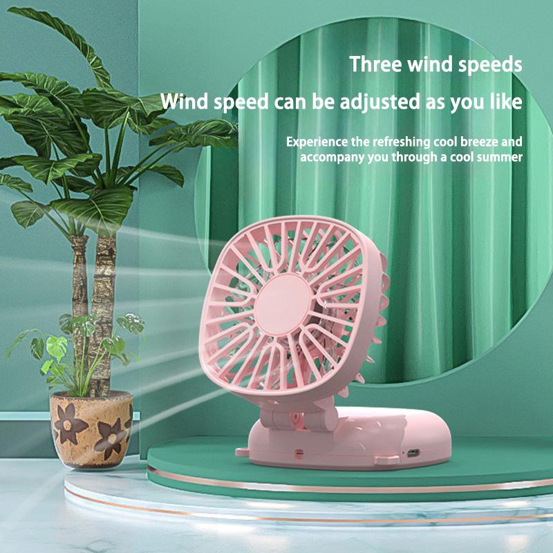 Мини-портативный вентилятор, многоскоростной вентилятор, регулировка USB-зарядки, складной вентилятор, портативный настольный офис, удобные карманные маленькие вентиляторы